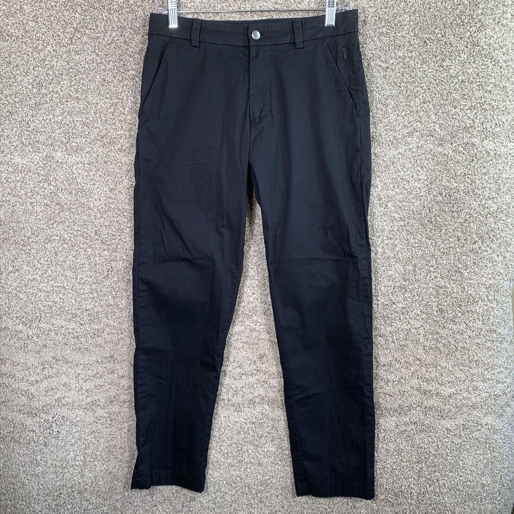 Lululemon ABC Commission Pants Mens Size 28 Black Golfing Activewear Warpstreme